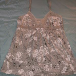❌SOLD❌ Abercrombie & Fitch Grey & White Camisole Top